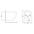 Біде підвісне MIXXUS ELLIPSE-0502 520х360х320mm (MI6714)