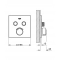Смеситель скрытого монтажа на 2 потребителя Grohe SmartControl Mixer (29148000)