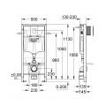 Система установки для унитаза 5 в 1 Grohe Rapid SL (38827000) Система установки для унитаза 5 в 1 Grohe Rapid SL (38827000)
