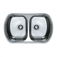 Мийка кухонна HAIBA 80x49 DOUBLE (polish) (HB0573) Мийка кухонна HAIBA 80x49 DOUBLE (polish) (HB0573)