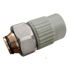 Муфта с евроконусом и накидной гайкой 20x3/4 PPR KOER K0240.PRO (KP2606) Муфта с евроконусом и накидной гайкой 20x3/4 PPR KOER K0240.PRO (KP2606)