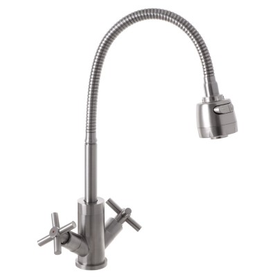 Кухонный смеситель с гибким изливом MIXXUS DVE 011 (SS0033)