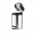 Відро для сміття з плавним закриттям кругле Mixxus Ellipse-TC0205 SS Color 5л колір нержавійка (MI7