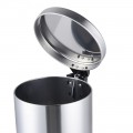 Відро для сміття з плавним закриттям кругле Mixxus Ellipse-TC0205 SS Color 5л колір нержавійка (MI7