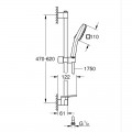 Душовий гарнітур Grohe Tempesta Cube 110, 3 режими (27929003) Душовий гарнітур Grohe Tempesta Cube 110, 3 режими (27929003)
