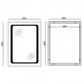 Дзеркало Mixxus TWEE MR09-80x60-REVERSE з LED Touch, Anti-fog, димером, регулюванням яскравості (MI
