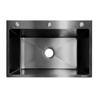 Мийка з нержавіючої сталі ZERIX ZH6045 DECOR GRAPHITE (3.0/0.8) (колір графіт) (ZX6175) Мийка з нержавіючої сталі ZERIX ZH6045 DECOR GRAPHITE (3.0/0.8) (колір графіт) (ZX6175)