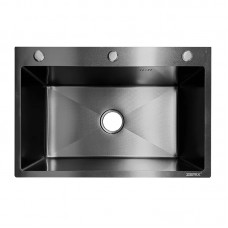 Мийка з нержавіючої сталі ZERIX ZH6045 DECOR GRAPHITE (3.0/0.8) (колір графіт) (ZX6175) Мийка з нержавіючої сталі ZERIX ZH6045 DECOR GRAPHITE (3.0/0.8) (колір графіт) (ZX6175)