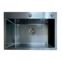 Мийка Mixxus MH5843 Micro Decor Black (3.0/0.8) з нерж. сталі (колір чорний) (MI8219)