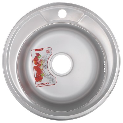 Кухонная мойка ZERIX Z490-06-170D (decor) (ZM0579) Кухонная мойка ZERIX Z490-06-170D (decor) (ZM0579)