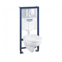 Інсталяційна система з підвісним унітазом 4-в-1 Grohe Solido Compact (39400000) Інсталяційна система з підвісним унітазом 4-в-1 Grohe Solido Compact (39400000)
