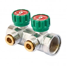 Колектор вентильний з адаптером Koer KR.1127-2 - 1"x2 - 3/4 Ways (євроконус-площина) (KR4946) Колектор вентильний з адаптером Koer KR.1127-2 - 1"x2 - 3/4 Ways (євроконус-площина) (KR4946)