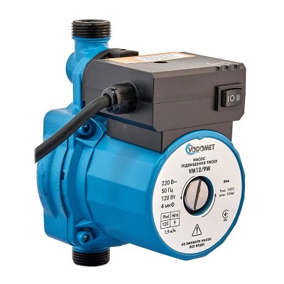 Насос підвищення тиску Vodomet GRS 12/10W Н=10М, Q=2,3кбМ, P=160Вт (з кабелем та гайками) (VO4172)