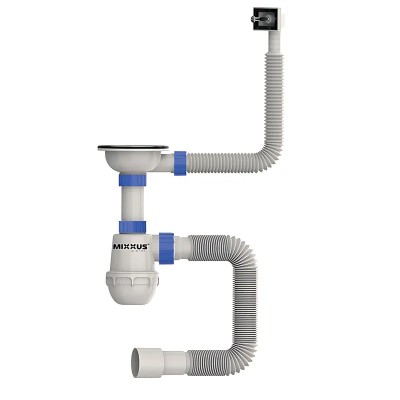 Сифон для кухні MIXXUS SK-02-A 3 1/2"x40 з нержавіючою сіткою, гнучким прямокутним переливом (MI8194) Сифон для кухні MIXXUS SK-02-A 3 1/2"x40 з нержавіючою сіткою, гнучким прямокутним переливом (MI8194)