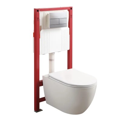 Комплект: MIXXUS PREMIUM ELLIPSE-SET-2102 Унітаз система змиву TORNADO 3.0+ Інсталяція KOER KT-0404 + панель KT-0604-01 CHROME (MP6690)
