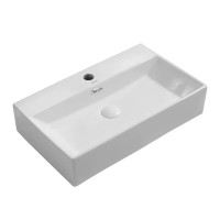 Раковина підвісна-накладна MIXXUS PREMIUM QUADRO-0206 600х360х130mm (отвір під змішувач, перелив) (MP6509)