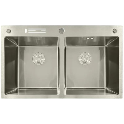 Мийка з нерж. сталі MIXXUS MH8350-DK NANO-SILVER (3.0/0.8) (Колір нерж) (MI7052) Мийка з нерж. сталі MIXXUS MH8350-DK NANO-SILVER (3.0/0.8) (Колір нерж) (MI7052)