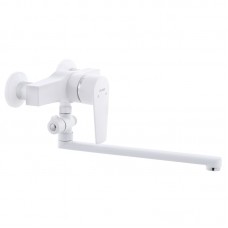 Смеситель для ванны PLAMIX Oscar-006 White (без шланга и лейки) (PM0559)