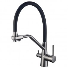 Змішувач для кухні Mixxus Premium SENNA 021 GRAPHITE з виходом для питної води (MI6827) Змішувач для кухні Mixxus Premium SENNA 021 GRAPHITE з виходом для питної води (MI6827)