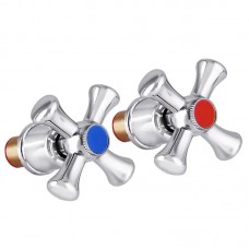 Ручки для змішувача Mixxus Handles SET-A827 (з кранбуксами, пара) кераміка (MI6940)