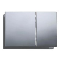 Панель змиву KOER KT-0610-01 240x160x32mm пластикова, кнопка квадратна (колір хром) (KR6135) Панель змиву KOER KT-0610-01 240x160x32mm пластикова, кнопка квадратна (колір хром) (KR6135)