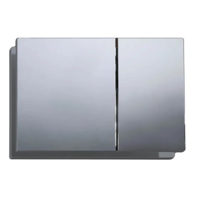 Панель змиву KOER KT-0610-01 240x160x32mm пластикова, кнопка квадратна (колір хром) (KR6135)