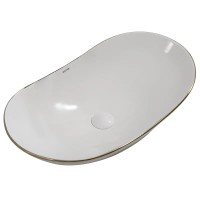 Раковина накладна MIXXUS PREMIUM WAVE-0105 EDGE GOLD 620х360х160mm (MP6557)