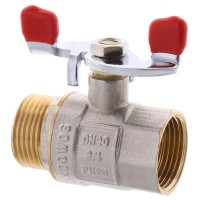Кран шаровый WATERPRO 3/4" ГШБ (стальная бабочка) (WP2908) Кран шаровый WATERPRO 3/4" ГШБ (стальная бабочка) (WP2908)