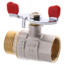 Кран шаровый WATERPRO 3/4" ГШБ (стальная бабочка) (WP2908)