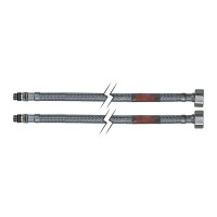 HAIBA Шланг M-10 045 см подводка нерж, КОМПЛЕКТ из 2 шл. (50 шт/ящ)
