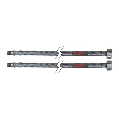 HAIBA Шланг M-10 045 см подводка нерж, КОМПЛЕКТ из 2 шл. (50 шт/ящ)