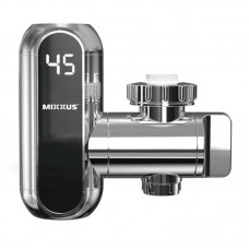Водонагрівач 3,3 kW проточний MIXXUS Electra 650-E CHROME з індик. темп., з кріпленням на вилив (MI6509)