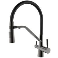 Змішувач для кухні Mixxus Premium Magnet 021 GRAPHITE REFL.BLACK (MI6975)