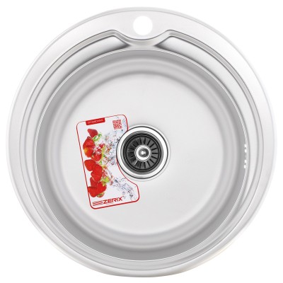 Кухонная мойка ZERIX Z510-06-180D (decor) (ZM0585) Кухонная мойка ZERIX Z510-06-180D (decor) (ZM0585)