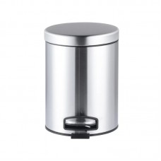 Відро для сміття з плавним закриттям кругле Mixxus Ellipse-TC0205 SS Color 5л колір нержавійка (MI7