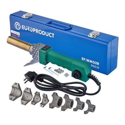 Паяльник Europroduct EP.WM02R для PPR труб, круглі насадки, 900W 20/32mm (EP6092) Паяльник Europroduct EP.WM02R для PPR труб, круглі насадки, 900W 20/32mm (EP6092)