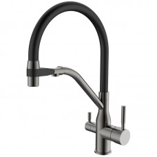 Змішувач для кухні MixxusPremium Gravity 021 GRAPHITE REFL.BLACK (MI6979) Змішувач для кухні MixxusPremium Gravity 021 GRAPHITE REFL.BLACK (MI6979)