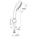 Душевой набор с держателем, 3 режима струи Grohe New Tempesta Cosmopolitan (27584002)