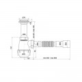ZERIX SK-01-A 1 1/2"x40 Сифон для кухні з литим випуском (45 шт/ящ) ZERIX SK-01-A 1 1/2"x40 Сифон для кухні з литим випуском (45 шт/ящ)