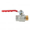 Кран кульовий ГШВ Koer Extreme KE.215-25 - 1" FM ручка "важіль" червона (KR5752)