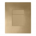 Панель змиву KOER KT-0607-12 157x198x3mm пластикова, кнопка квадратна (колір матове золото) (KR5715) Панель змиву KOER KT-0607-12 157x198x3mm пластикова, кнопка квадратна (колір матове золото) (KR5715)