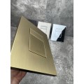 Панель змиву KOER KT-0607-12 157x198x3mm пластикова, кнопка квадратна (колір матове золото) (KR5715) Панель змиву KOER KT-0607-12 157x198x3mm пластикова, кнопка квадратна (колір матове золото) (KR5715)