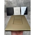Панель змиву KOER KT-0607-12 157x198x3mm пластикова, кнопка квадратна (колір матове золото) (KR5715) Панель змиву KOER KT-0607-12 157x198x3mm пластикова, кнопка квадратна (колір матове золото) (KR5715)