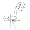 Душовий набір Grohe Tempesta 100 2 режими (264062433)