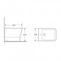 Біде підлогове MIXXUS PREMIUM STYLE-0601 520х345х395mm (MP6603)