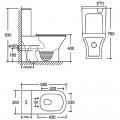 Унітаз-компакт MIXXUS STYLE-0404-T3 650x350x830mm система змиву TORNADO 3.0 (MI7036) Унітаз-компакт MIXXUS STYLE-0404-T3 650x350x830mm система змиву TORNADO 3.0 (MI7036)