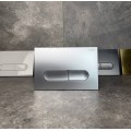 Панель змиву KOER KT-0608-14 240x160x10mm пластикова, кнопка закруглена (колір сатин) (KR6127)