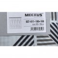 Шторка для ванної Mixxus SCT-011-180x180 з поліестеру (Візерунок "Ромби" сіро-білий) (AC3581)