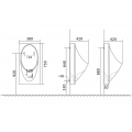 Пісуар підвісний MIXXUS PREMIUM BEVEL-1005 380x420x750mm з краном для пісуара (MP6664) Пісуар підвісний MIXXUS PREMIUM BEVEL-1005 380x420x750mm з краном для пісуара (MP6664)