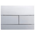 Панель змиву KOER KT-0603-01 240x160x10mm пластикова, кнопка лінійна (колір хром) (KR5319)